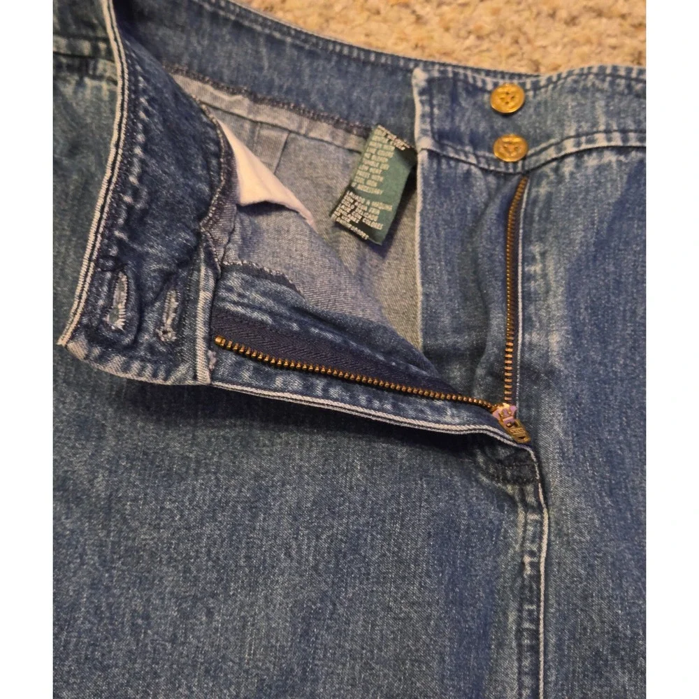 Lauren Jeans Co. Ralph Lauren Denim Maxi Skirt Women's Size 8 Blue